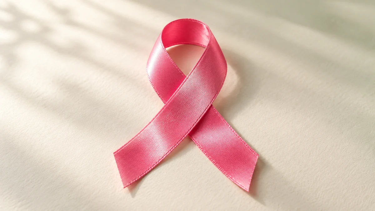 Ruban rose, symbole d'Octobre rose, mois de sensibilisation au dépistage du cancer du sein